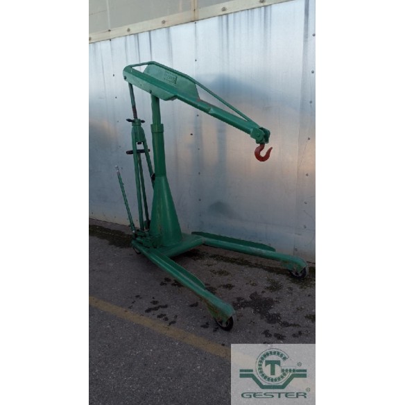 Hydraulic arrow 1000 kg, with wheels, brand HERMED.