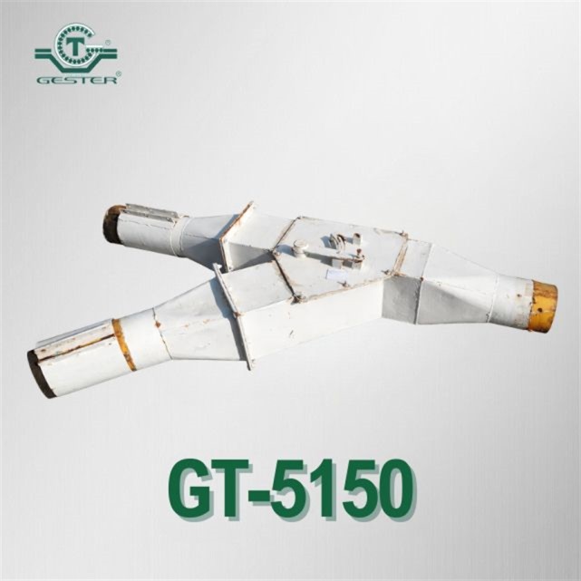 Material diverter Y-pipe with bypass