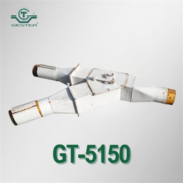 Material diverter Y-pipe with bypass