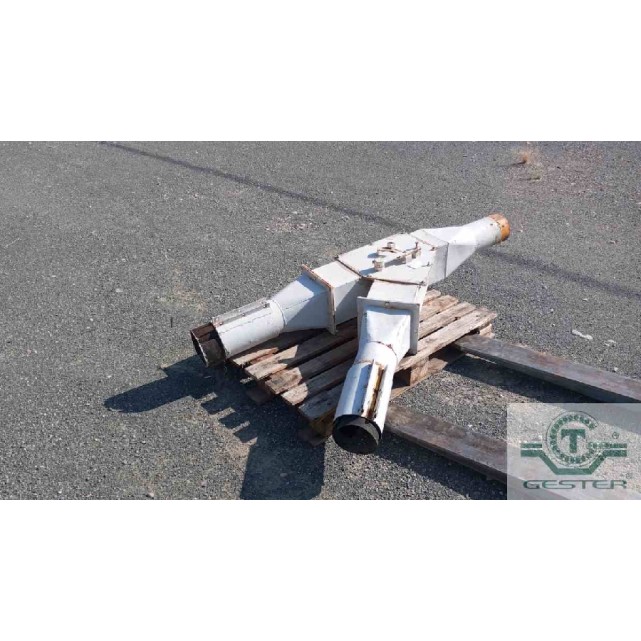 Material diverter Y-pipe with bypass