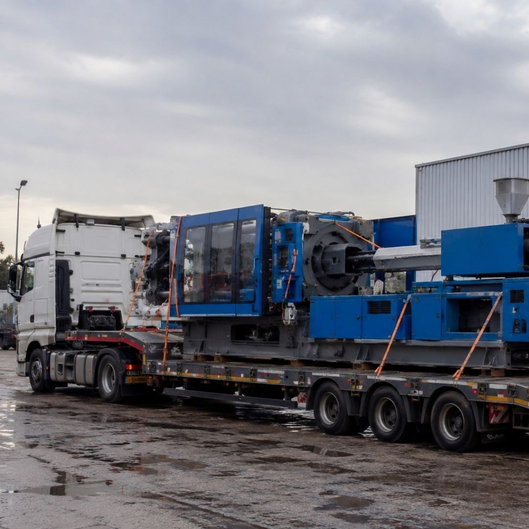 Industrial machinery transport in Spain