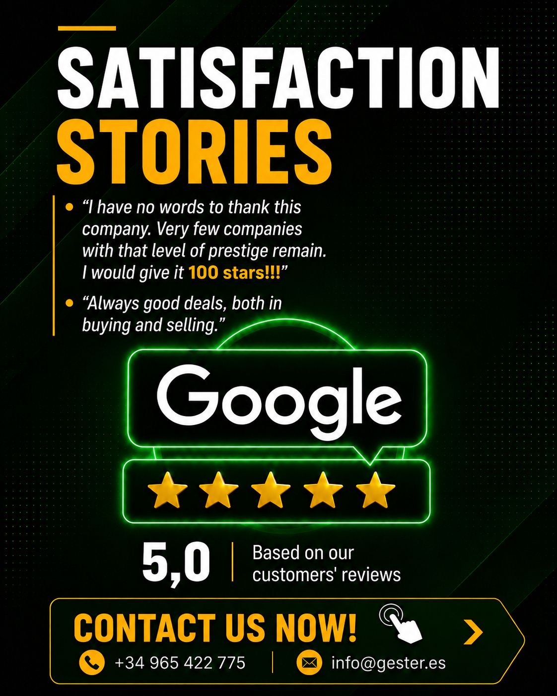 Stories of Satisfaction